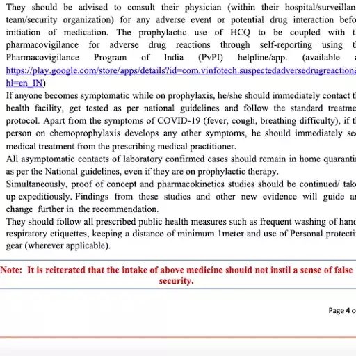 India Goes Against Emerging Science To Recommend HCQ For COVID-19 Prevention